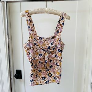 Madewell floral tie-front light weight cami